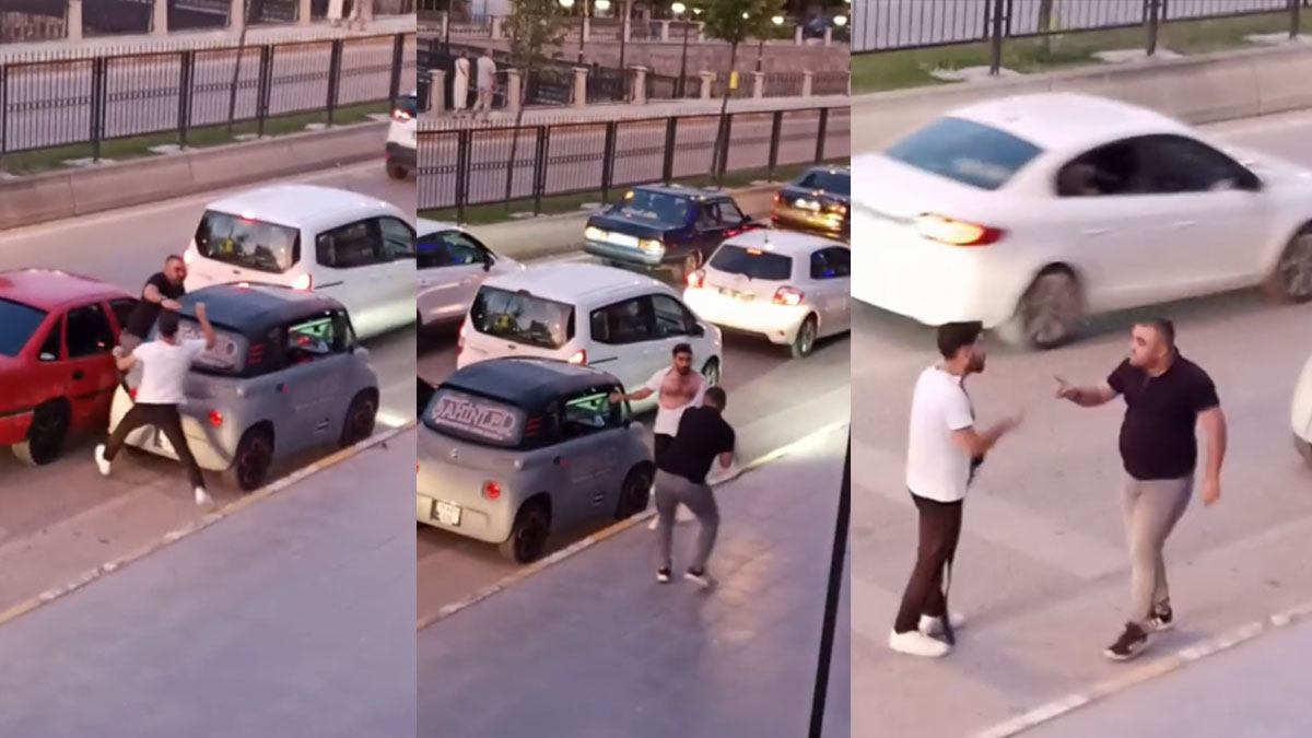 Çankırı’da trafik tartışması dehşete dönüştü: Bıçaklı ve kemerli kavga kamerada