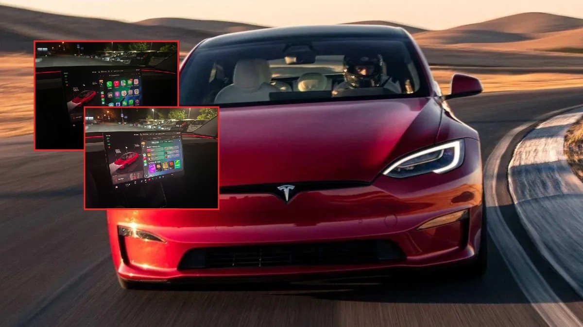 Tesla sahiplerinin rüyası gerçek oldu: Apple'ın cam tasarımlı yeni CarPlay'i Tesla ekranlarında! İşte ilk görüntüler
