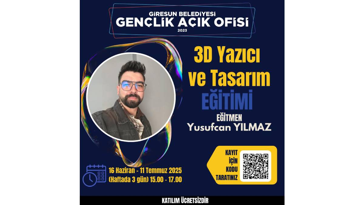 Giresun Belediyesinden "3D Yazıcı ve Tasarım" eğitimi