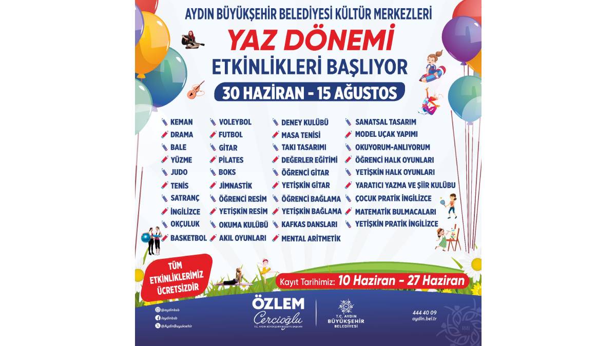 Aydınlı çocuklar yaz tatilinde eğlenirken öğrenecek