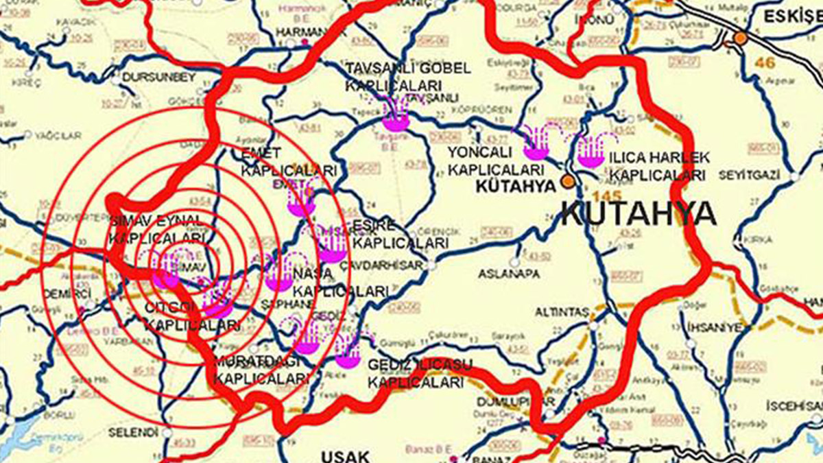 Simav'da son 1,5 ayda 1250 deprem meydana geldi