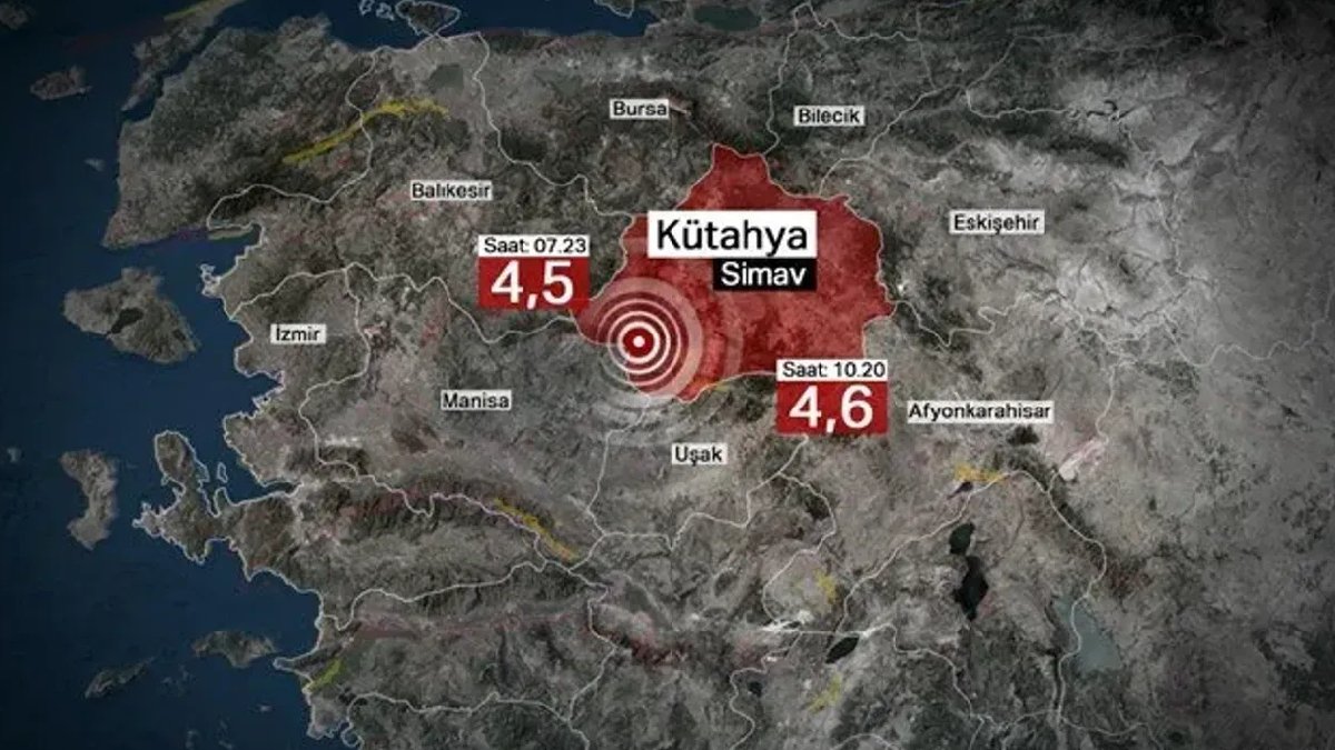 Haritalarda yer almayan tehlike: Simav’da 1.5 ayda bin 250 Deprem meydana geldi
