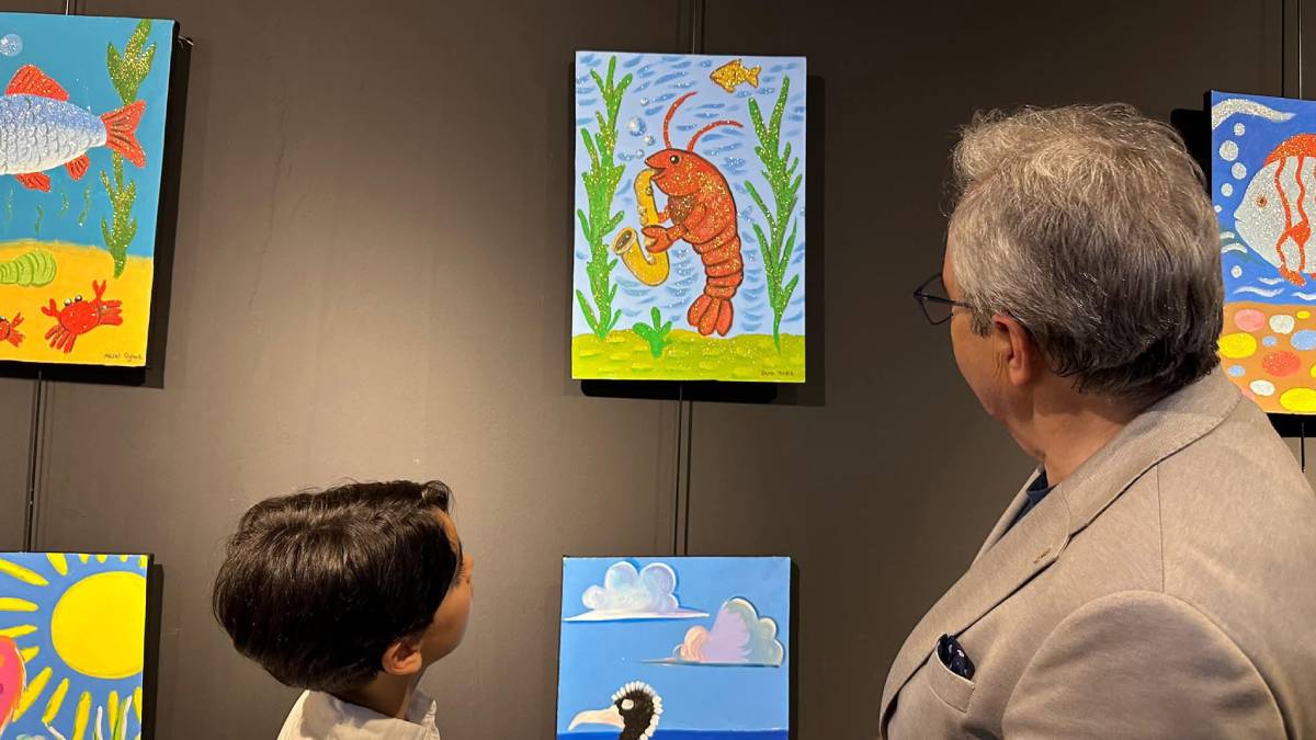 “Göklerdeki Senfoni: Sonsuz Yolculuk – Manyas Kuş Cenneti” temalı resim sergisi açıldı