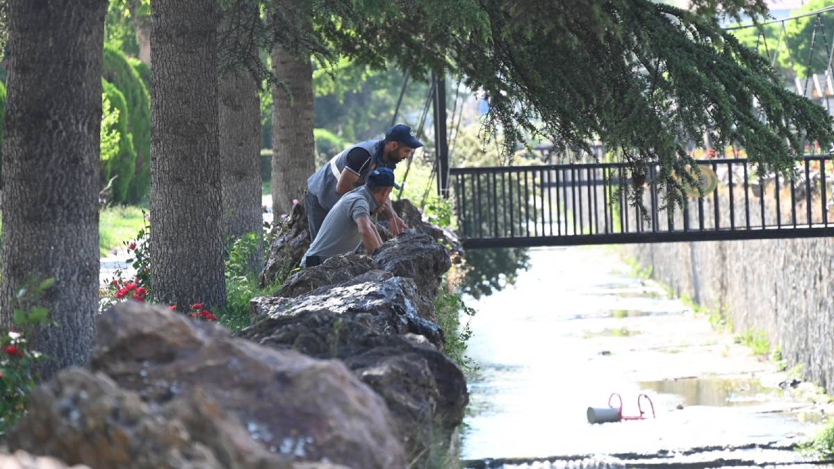 Bozüyükte şehir magandaları iş başında!