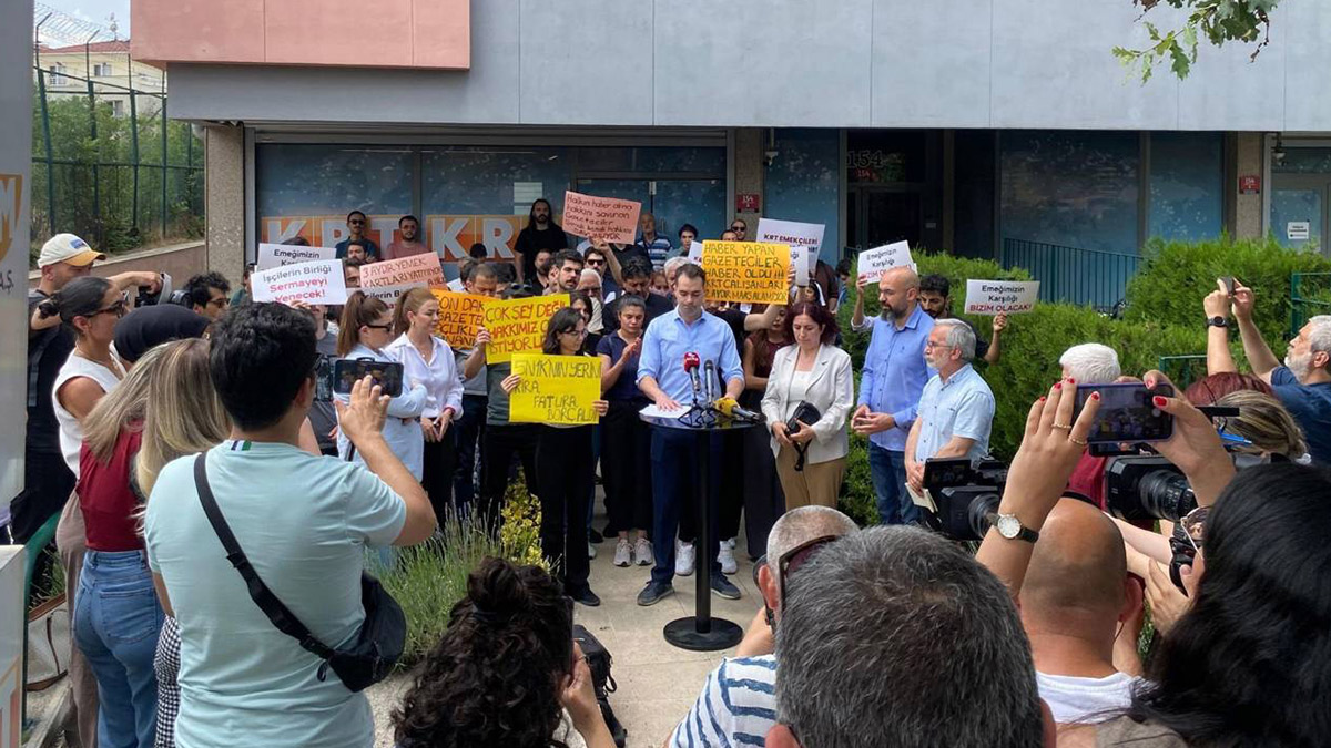 KRT çalışanları: Hakkımızın hemen verilmesi dışında hiçbir teklifi kabul etmiyoruz