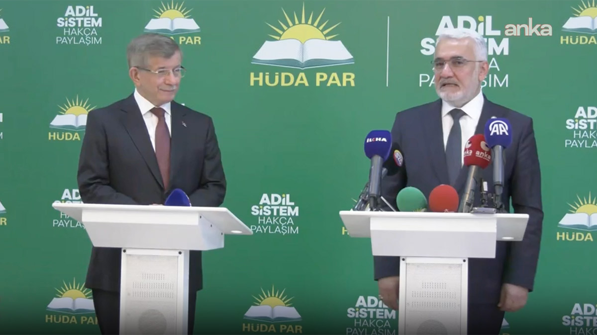 Davutoğlu’ndan HÜDA PAR’a ziyaret