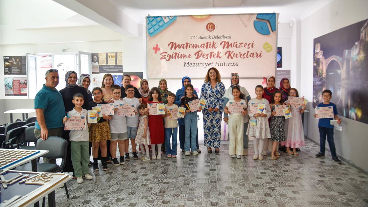 Eğitime destek kursuna katılan öğrenciler sertifikalarını aldı