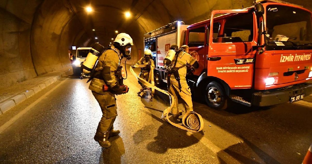 Tünelde nefes kesen tatbikat