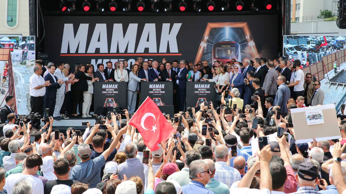 Ankara’da raylı ulaşımda tarihi gün: Mamak Metrosu’nun temeli atıldı