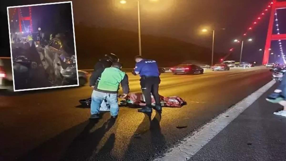 FSM Köprüsü’nde zincirleme kaza: 1 ölü, 3 yaralı