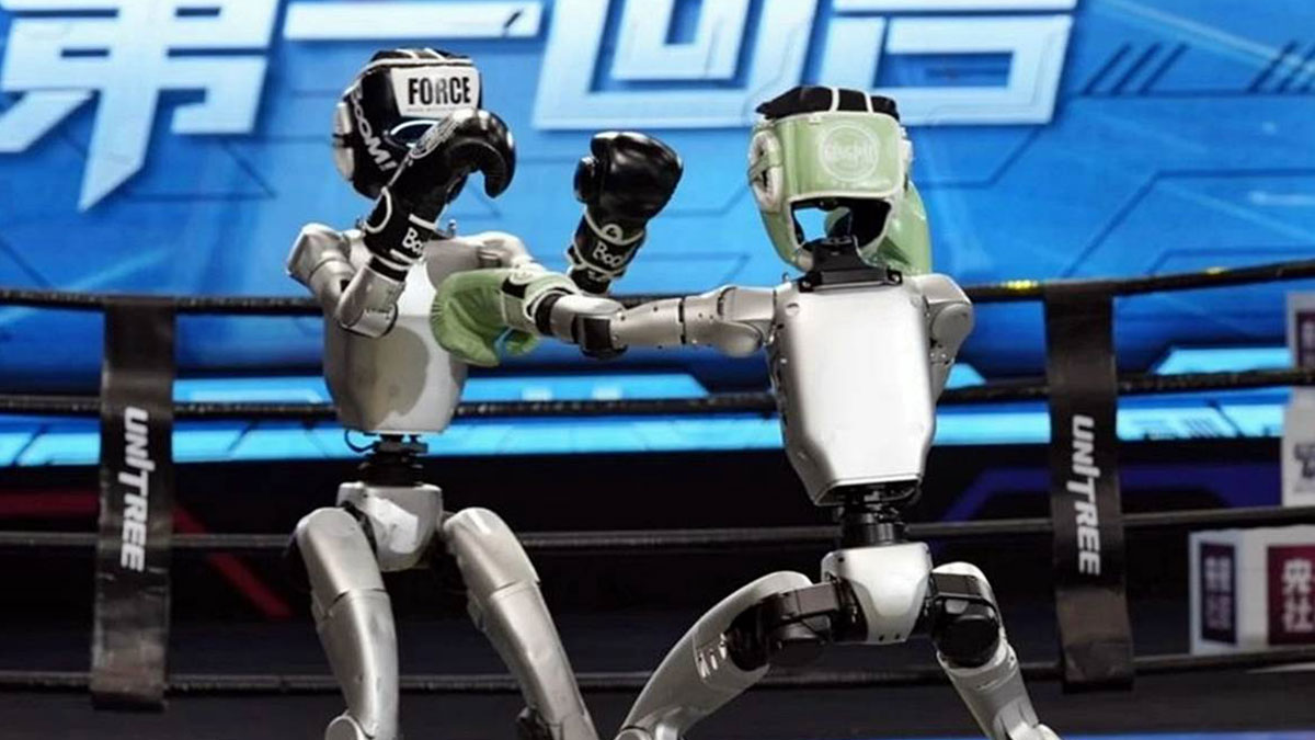 Vay canına: Robotlar ringde kapıştı, herkes şaştı kaldı! İlk insansı robot dövüş turnuvası gerçekleşti