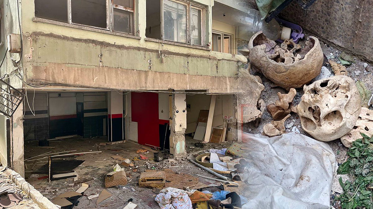 Metruk binada hurda ararken insan iskeleti buldular! Eski doktorun evindeki ürkütücü keşif