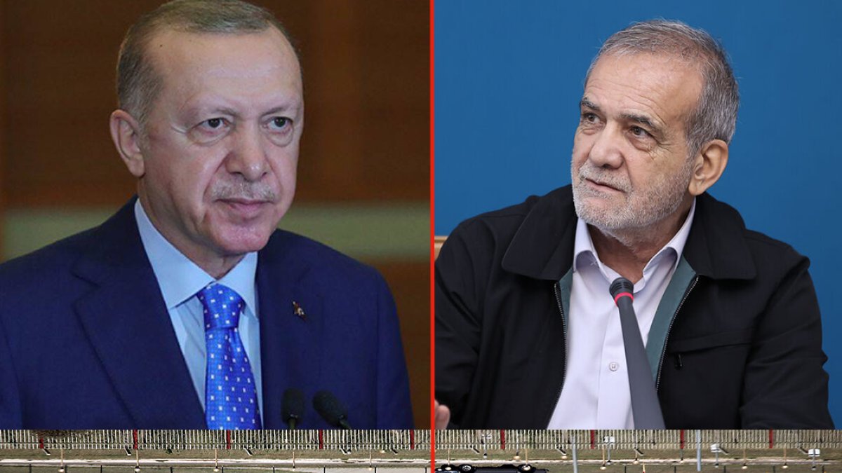 Erdoğan ve İran Cumhurbaşkanı Pezeşkiyan telefonda görüştü