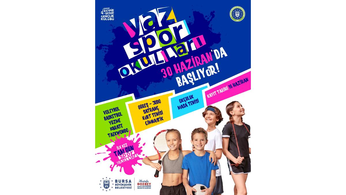 Büyükşehir'de yaz spor okulları kayıtları başladı