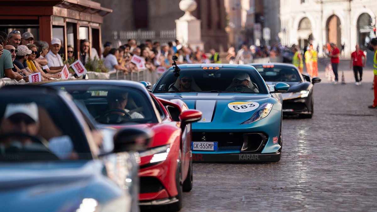 Yüzlerce Ferrari'nin yarıştığı 1000 Miglia'da Türk çift 16. oldu!
