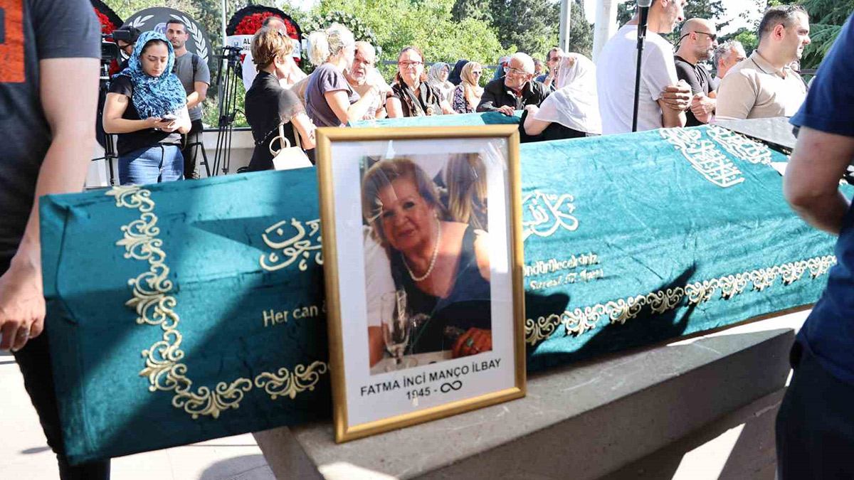 Barış Manço’nun kardeşi İnci Manço son yolculuğuna uğurlandı