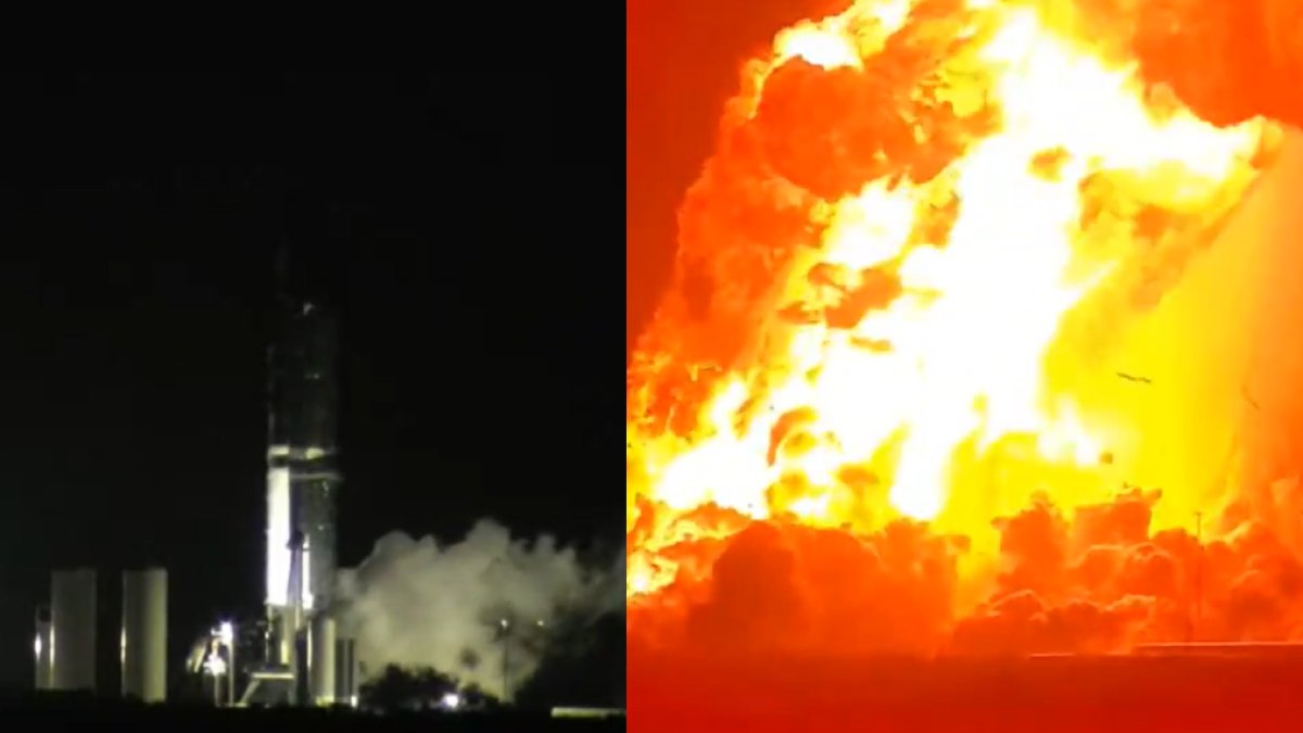 SpaceX testinde patlama! Roket infilak etti: Patlama anları böyle kaydedildi