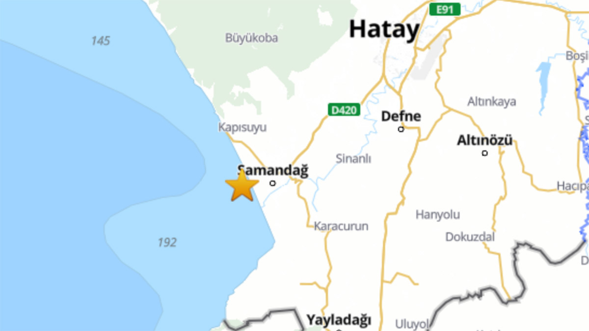 Hatay'da korkutan deprem