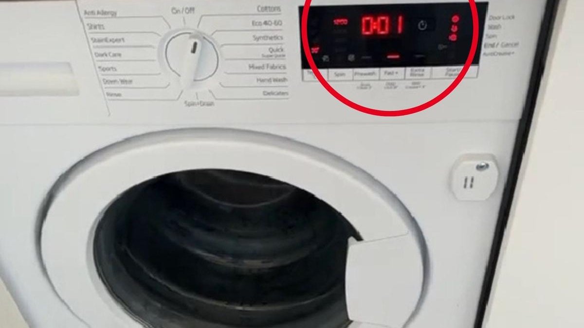Çamaşır makinesinde bitmek bilmeyen 1 dakika neden uzun sürüyor? Sebebi meğer buymuş