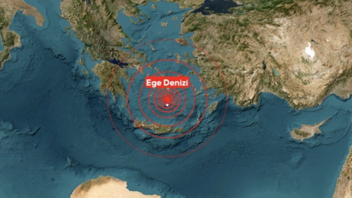 Ege Denizi’nde 4.8 büyüklüğünde korkutan deprem