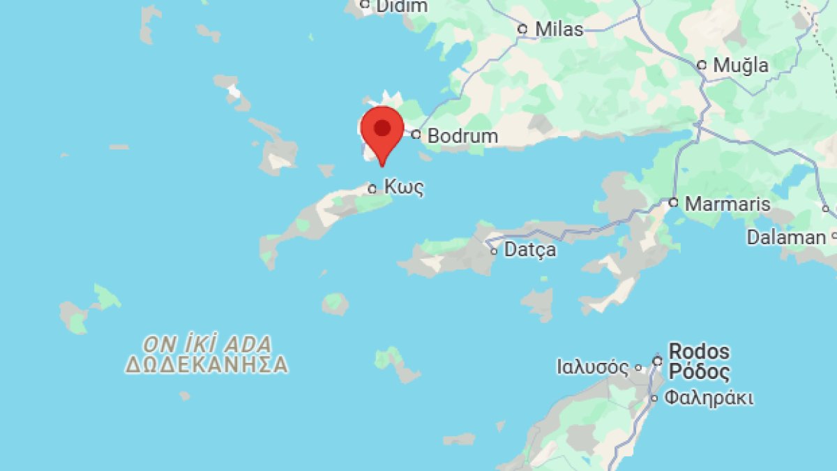 Bodrum'da 3,5 büyüklüğünde deprem
