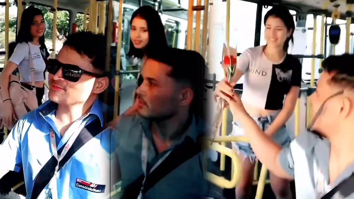 Otobüs şoförü ve yolcusu, aşk durağında indiler! Kornalar aşk için çaldı: Bu aşk hikayesi filmlere taş çıkartır