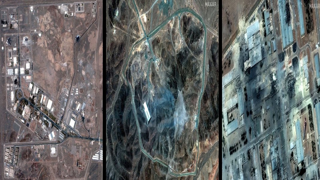 ABD'nin İran saldırısı uydu görüntülerine yansıdı: İşte nükleer tesislerin son hali