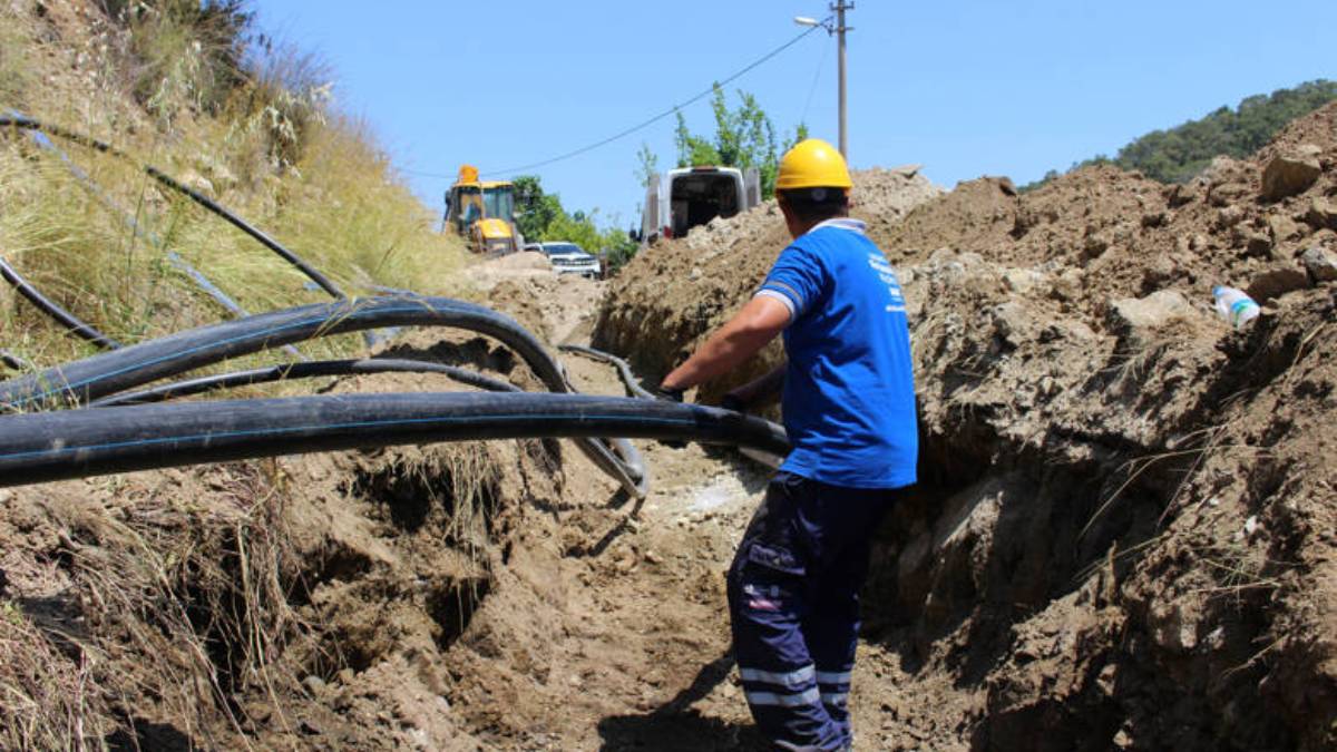600 metrelik yeni hatlarla kesintisiz su temini sağlanıyor
