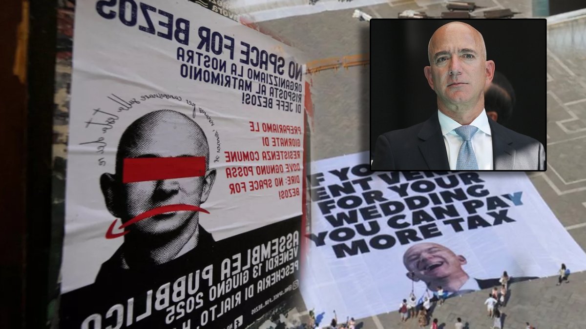 Venedik’te düğüne hazırlanan Jeff Bezos'a tepki: Venedik'i kiralayabiliyorsanız, daha fazla vergi de ödeyebilirsiniz