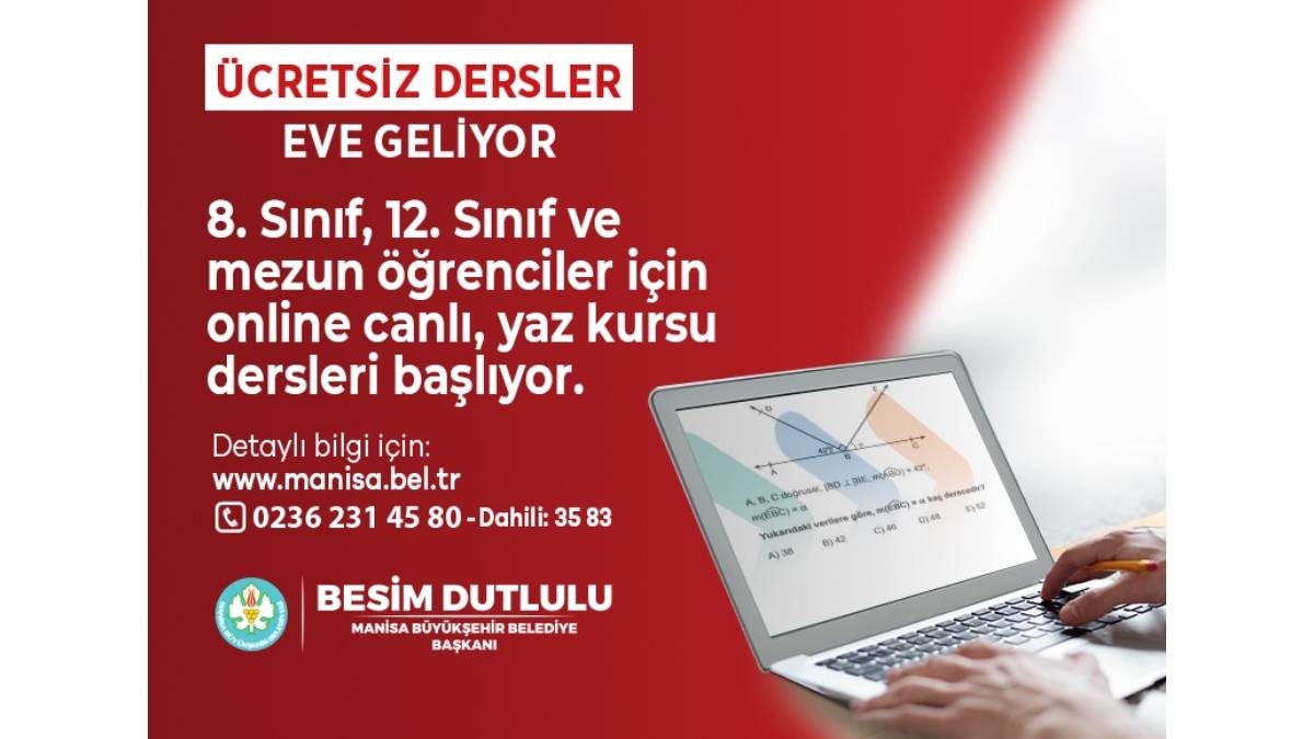 MABEM ve Online Dershane Yaz Kursları'na başvurular devam ediyor