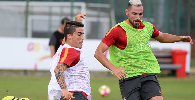 Galatasaray Kayserispor maçına Podolski ve Cavanda’sız çalıştı