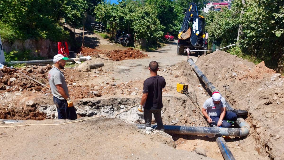 Kavaklar Mahallesi’nde 3 bin metrelik yeni içme suyu hattı devreye alındı