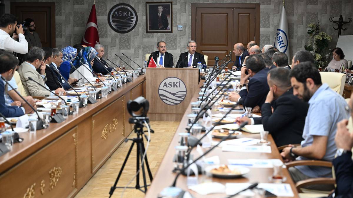 Kuraklık Acil Eylem Planı masaya yatırıldı:  Her ay 500 bin metreküplük tasarruf edilmesi hedefleniyor