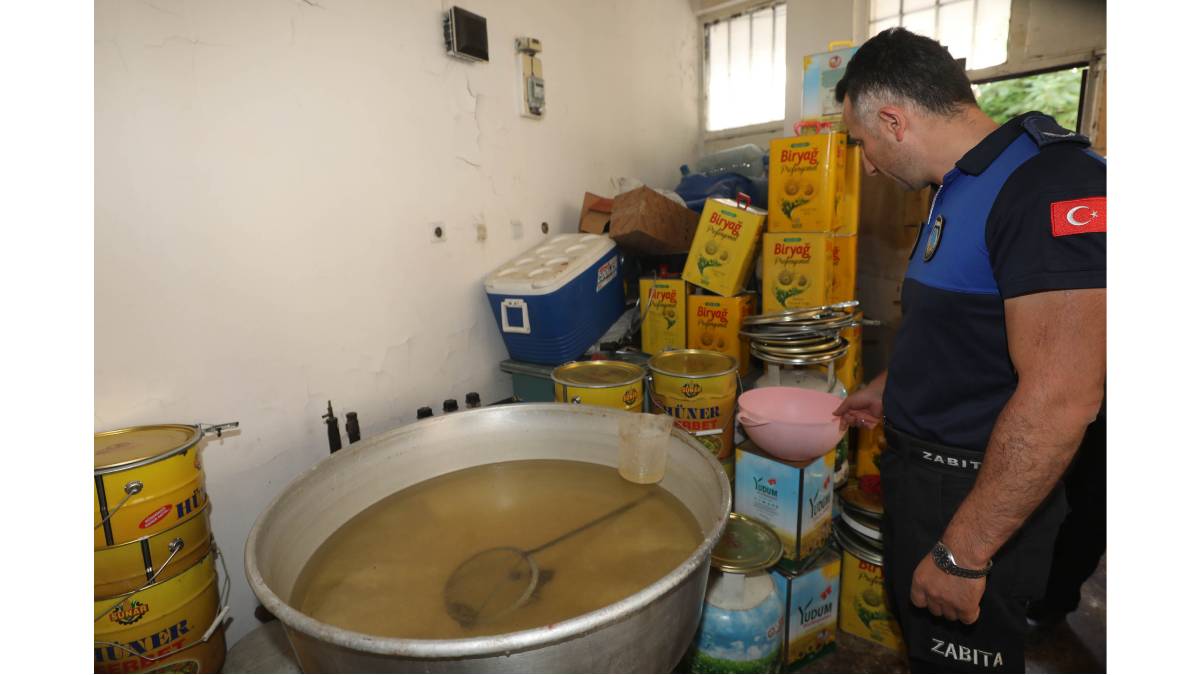 Merdiven altı tatlı imalathanesine baskın