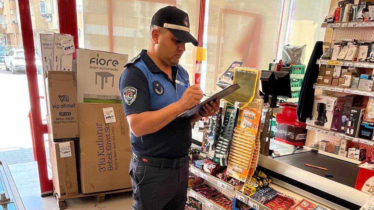 Ceyhan Belediyesi 58 zincir markette denetim gerçekleştirdi