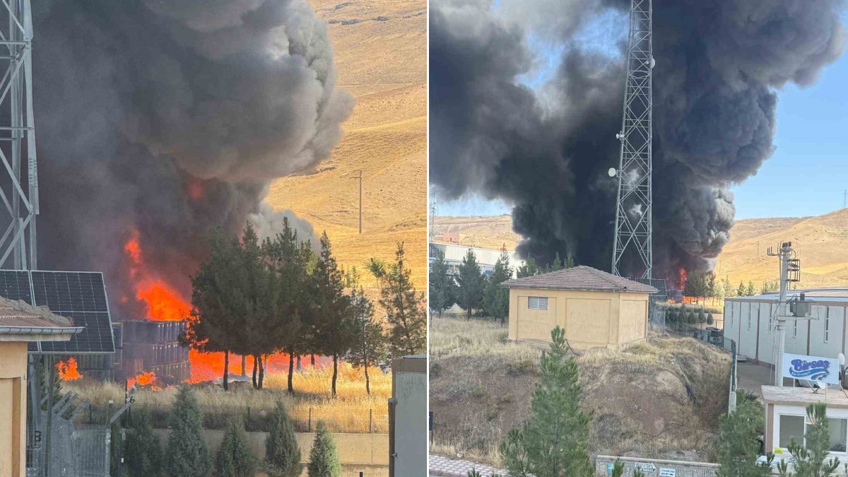 Batman OSB'de fabrika yangını