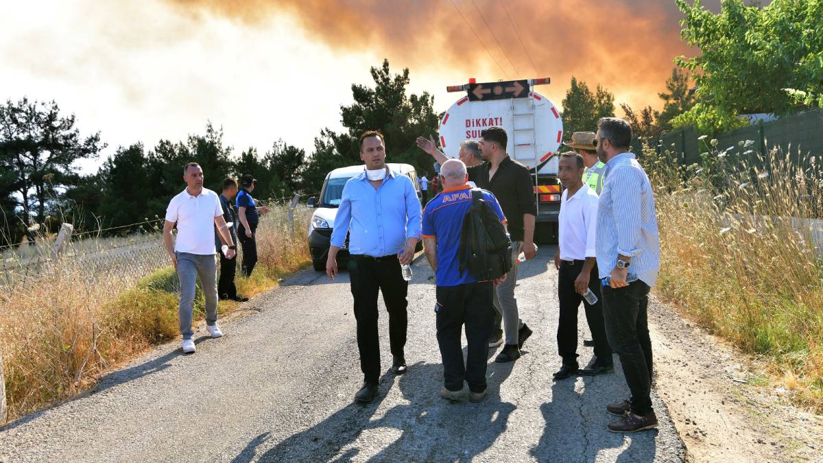 Yakaköy yangınına hızlı müdahale