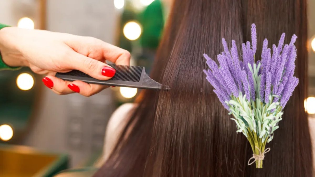 Isıya gerek duymadan saç düzleştiren lavanta maskesi! Doğal yöntemle pürüzsüz saçlar