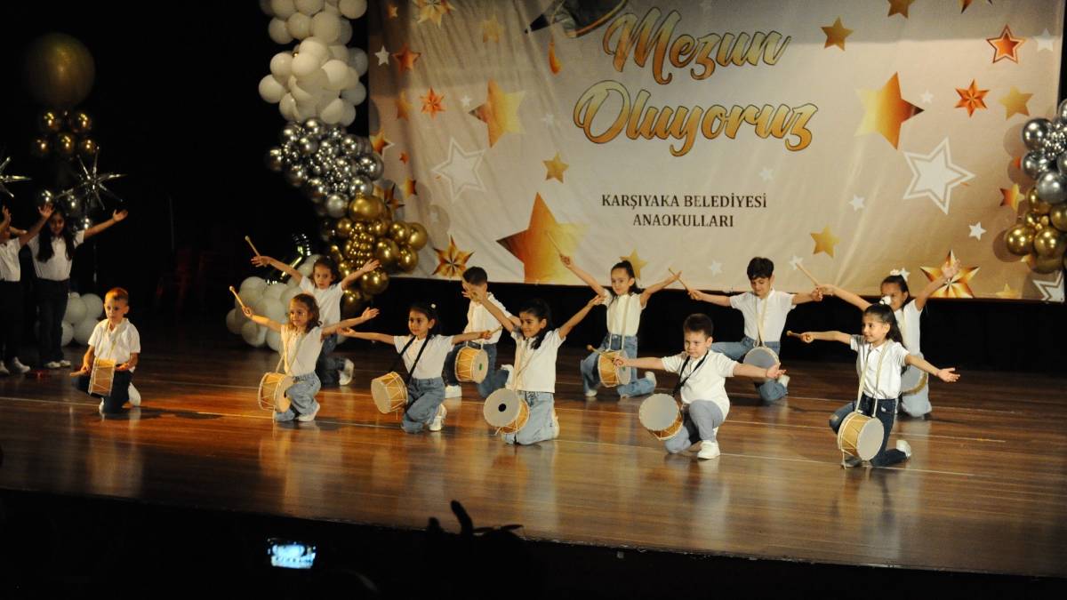 Karşıyaka’nın anaokullarında mezuniyet coşkusu