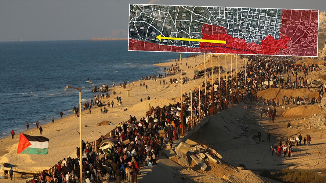 İsrail'den Gazze için yeni tahliye haritası