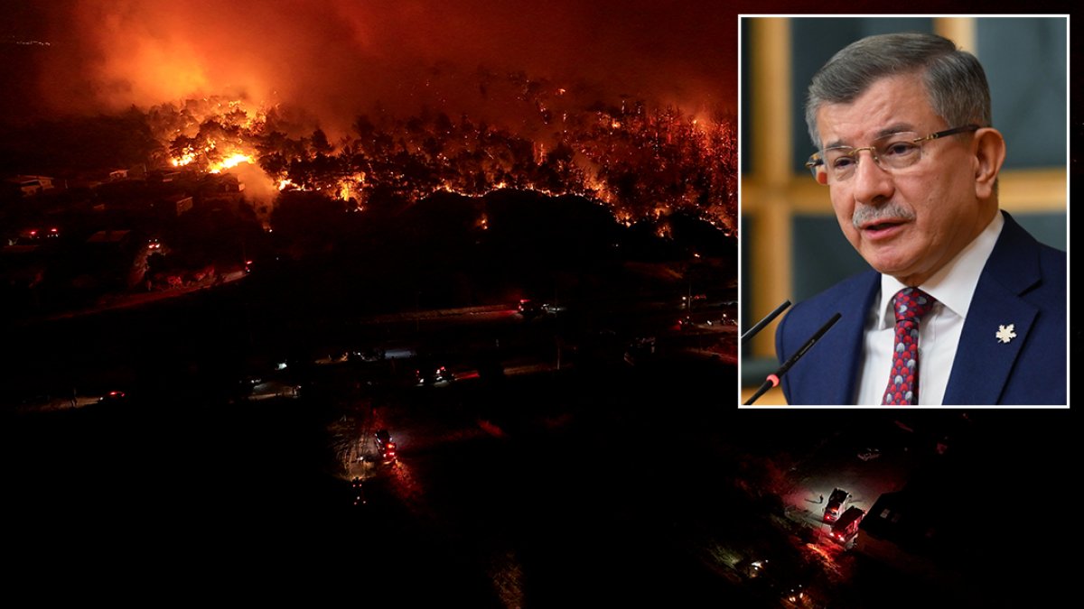 Davutoğlu'ndan iktidara yangın tepkisi: Bu ihmallerin, bu yıkımın hesabını kim verecek?