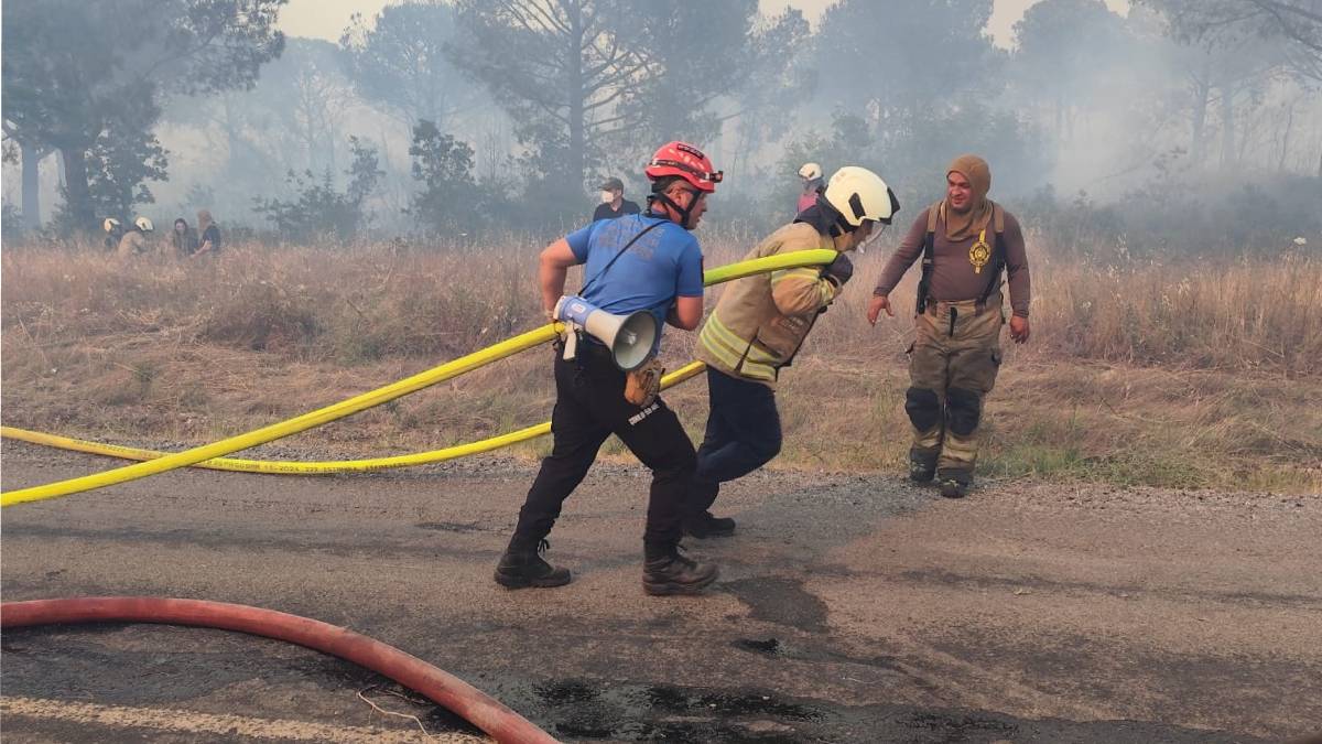 Çorlu Belediyesinden Silivri’deki orman yangınına acil destek