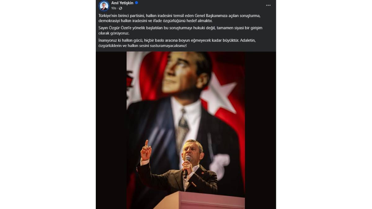 Başkan Yetişkin’den Özel’e destek