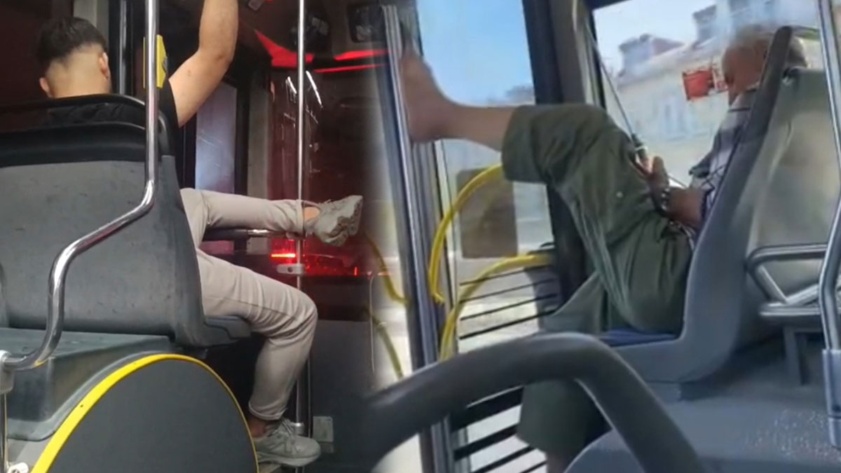 Şehir magandalarından mide bulandıran görüntüler! Toplu taşıma araçlarında taşkınlık yapanların seyahat kartı iptal edilsin