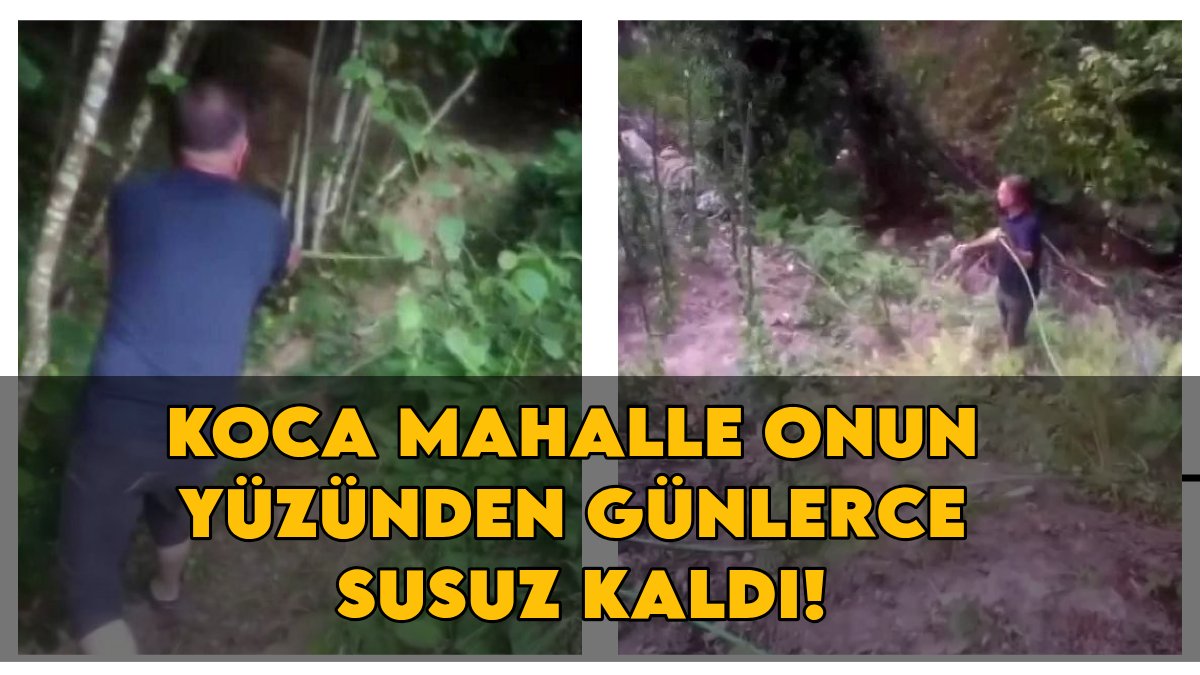 Günlerce yaşanan su kesintisinin sebebi belli oldu! İçme suyuna kaçak hat döşedi, mahalle susuz kaldı
