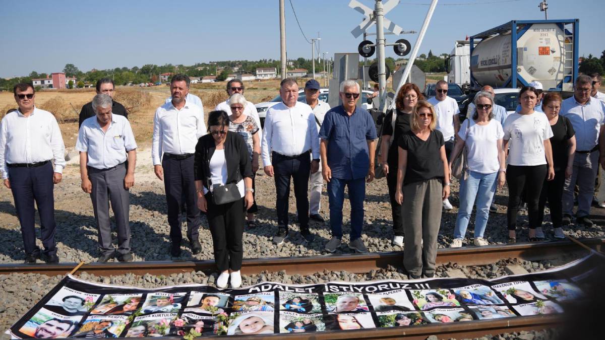 Çorlu tren kazasında hayatını kaybeden vatandaşlar anıldı