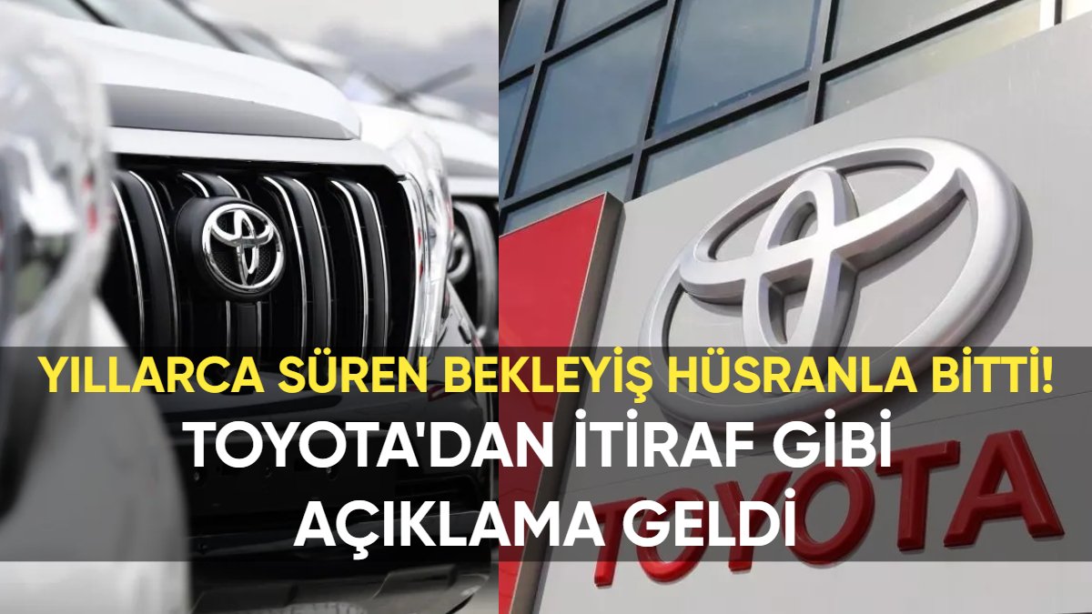 Yıllarca süren bekleyiş hüsranla bitti! Toyota'dan itiraf gibi açıklama: Maalesef artık üretemeyebiliriz!