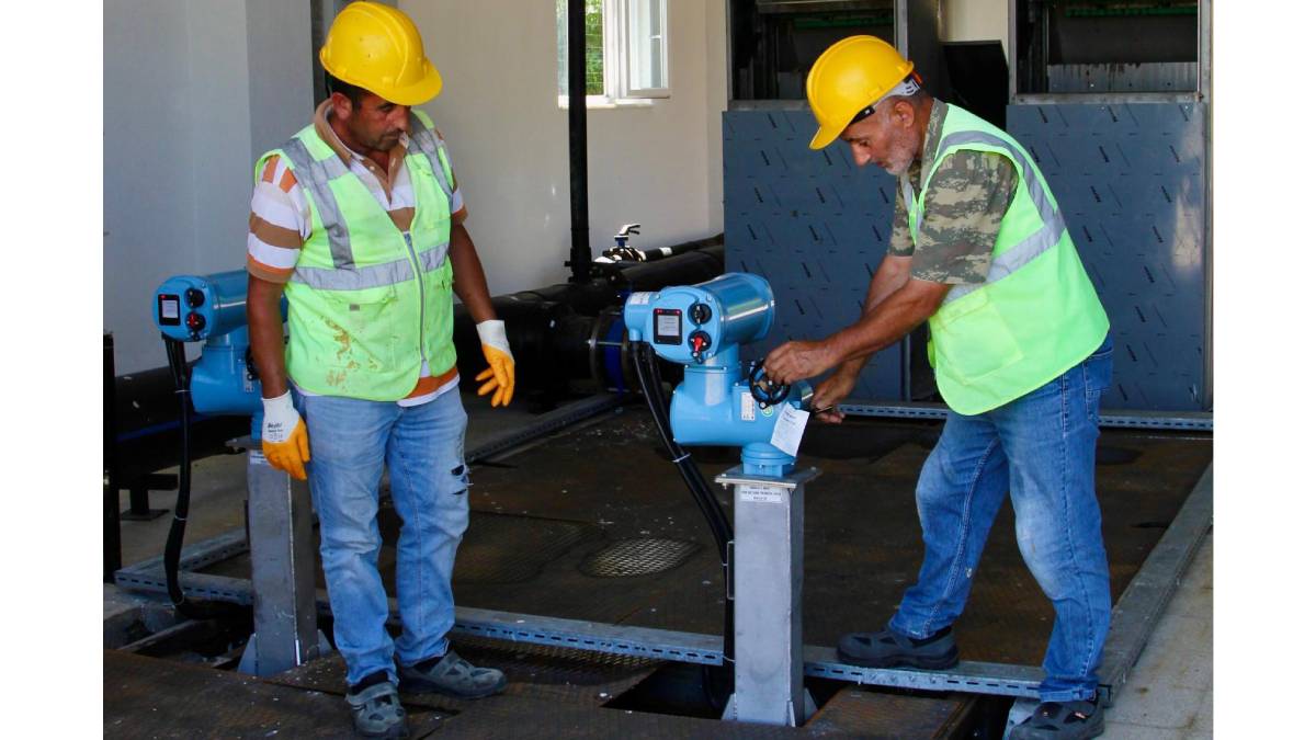 Bakanlık Heyeti ve Delegasyon Üyeleri AB atık su arıtma tesisi için Giresun’a geldi