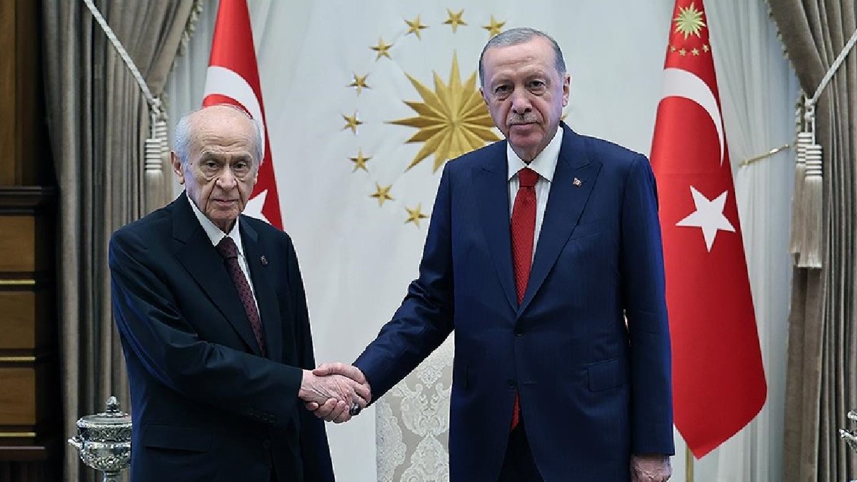 Erdoğan ve Bahçeli Beştepe’de görüştü