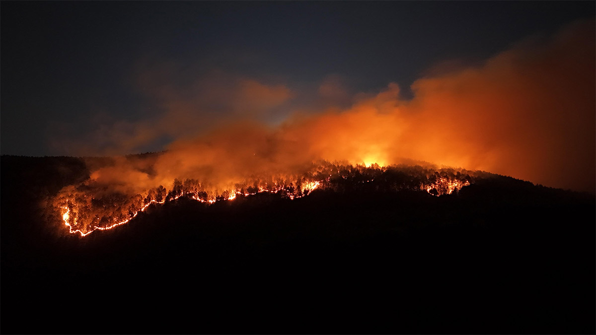 Çankırı’da 4 gün önce söndürülen alanda yeniden yangın çıktı